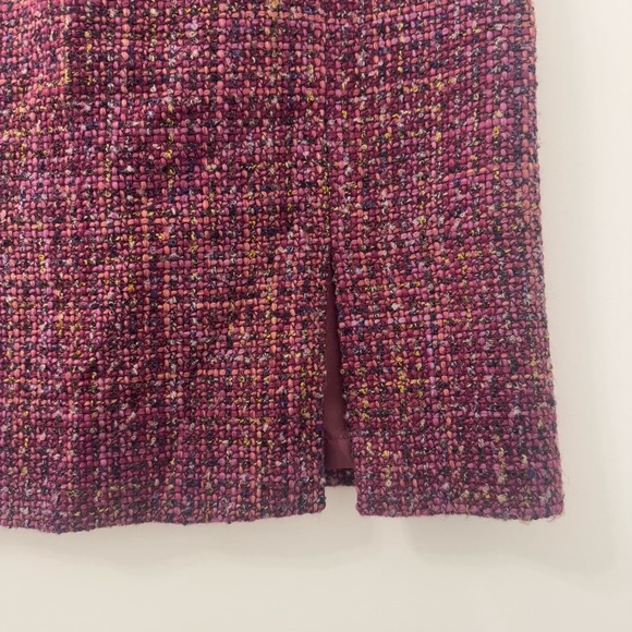 Talbots Berry Texture Wool Blend Skirt - Picture 4 of 6